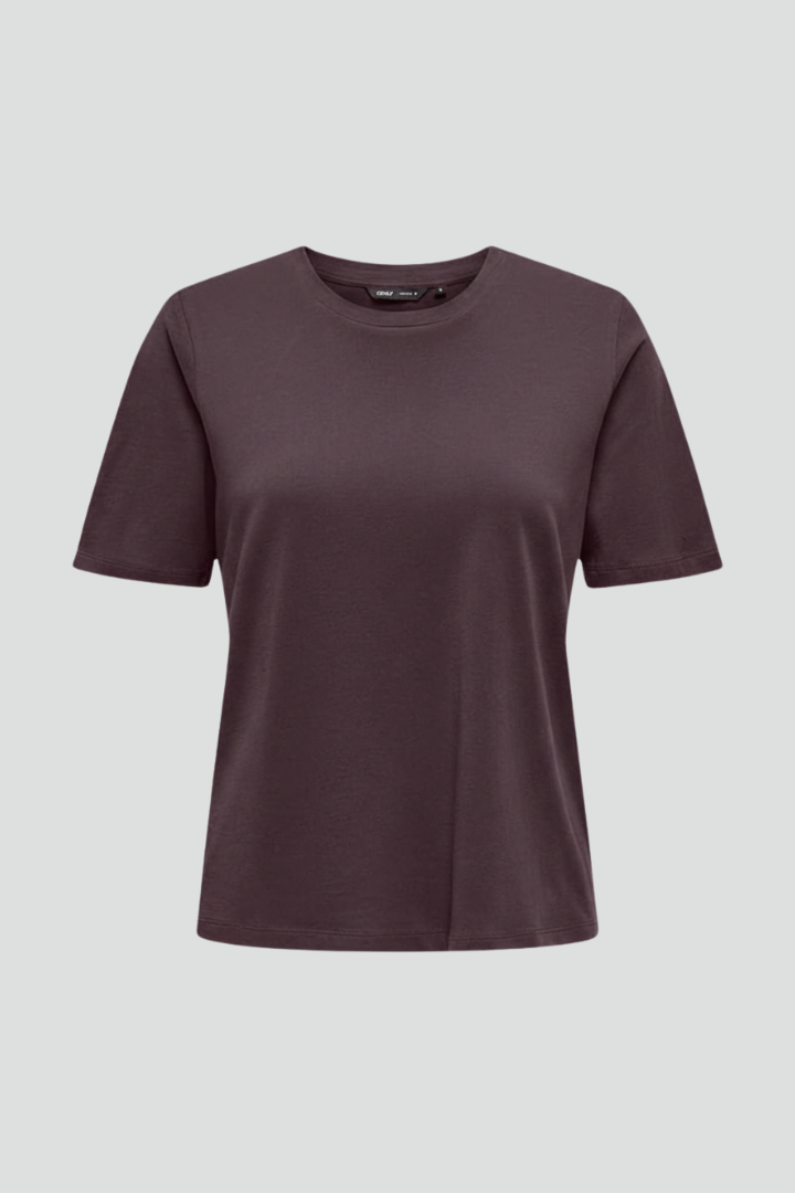 T-shirt da Donna con Scollo Rotondo e Maniche Corte