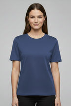 T-shirt da Donna con Scollo Rotondo e Maniche Corte