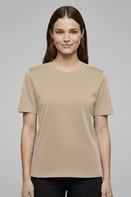 T-shirt da Donna con Scollo Rotondo e Maniche Corte