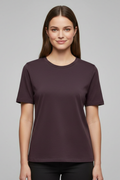 T-shirt da Donna con Scollo Rotondo e Maniche Corte