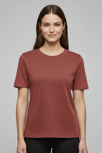 T-shirt da Donna con Scollo Rotondo e Maniche Corte