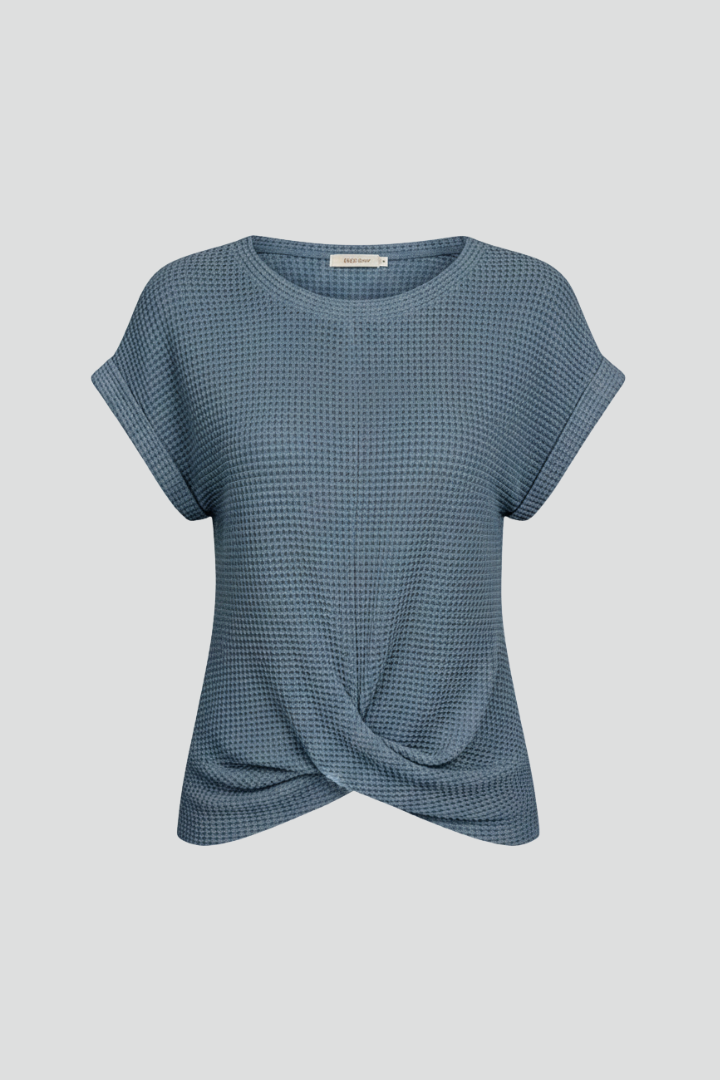 T-shirt da donna a girocollo con maniche corte