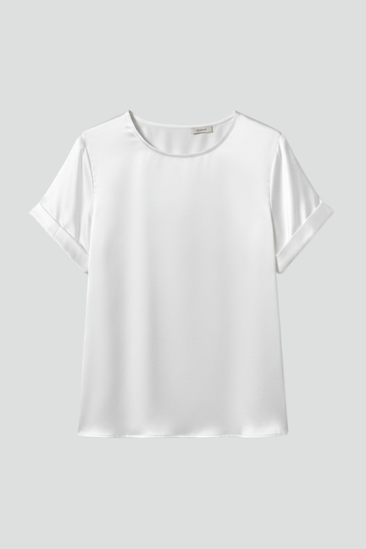 T-shirt da Donna con Girocollo e Maniche Corte