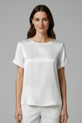 T-shirt da Donna con Girocollo e Maniche Corte